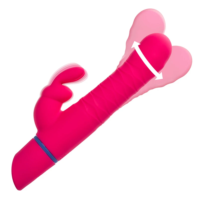 CalExotics Love Bunny Beaded Spin Bunny Vibrator - Motion