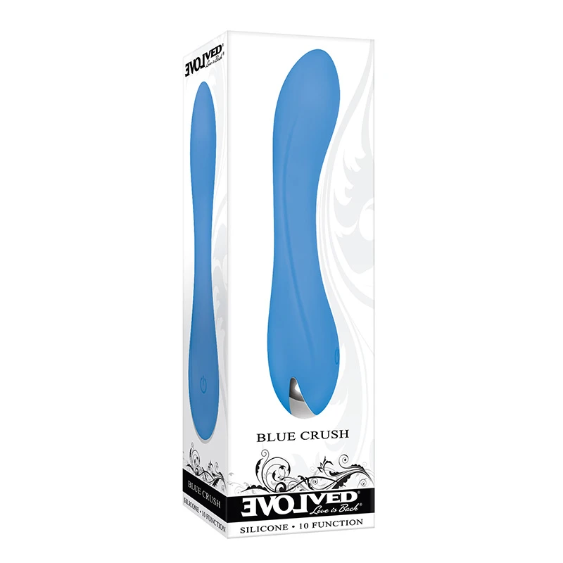 Evolved Novelties Blue Crush Petite Silicone Vibrator - 3D Box