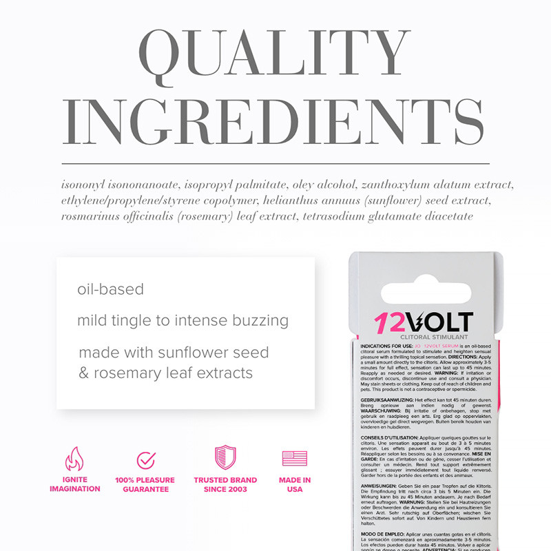 JO 12 Volt Clitoral Serum Stimulant - Quality