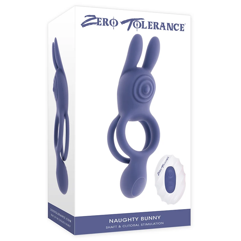 Zero Tolerance Toys  The Naughty Bunny Remote Control Vibrating Cock Ring - Packaging