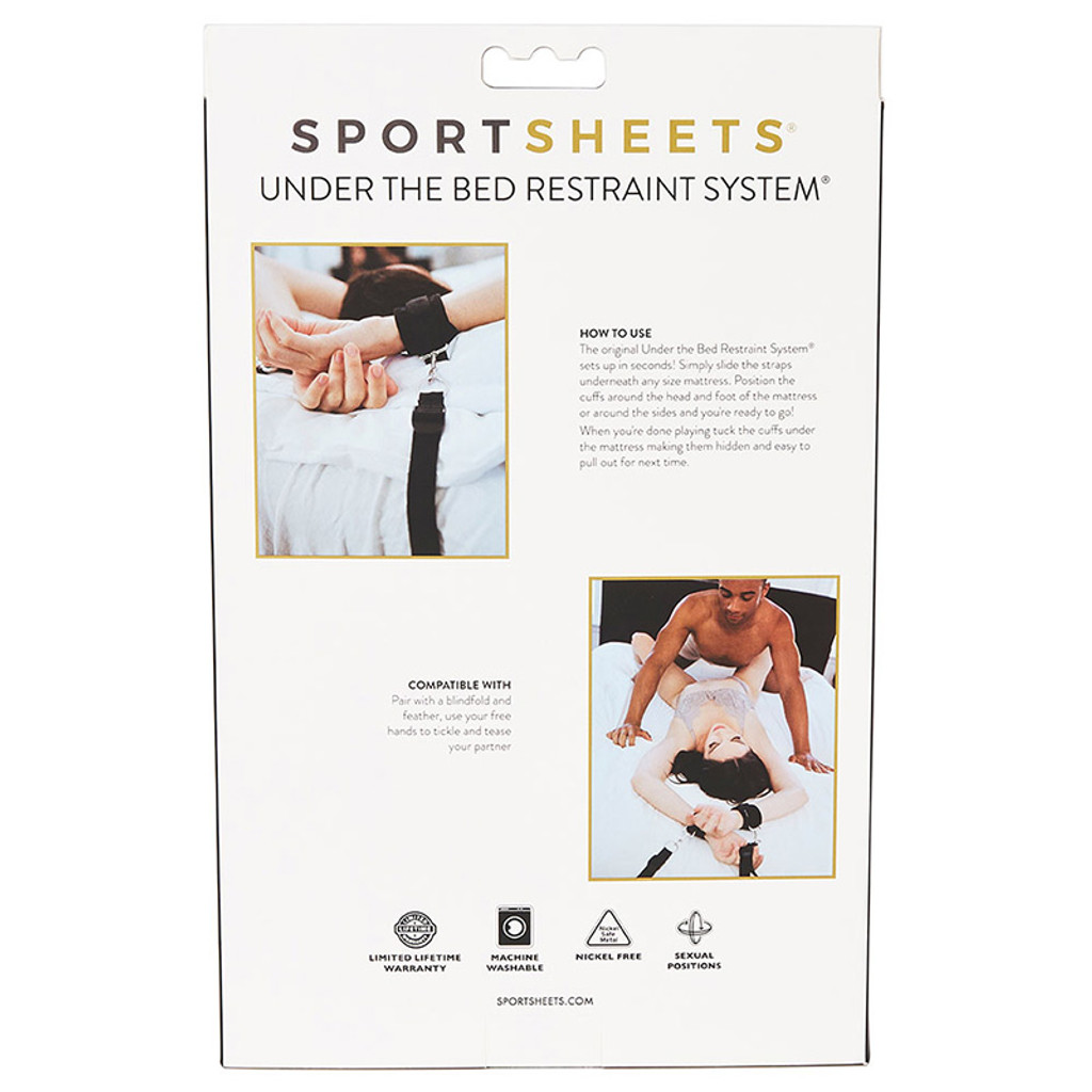 Sportsheets Original Under the Bed Restraint System - Packaging Back