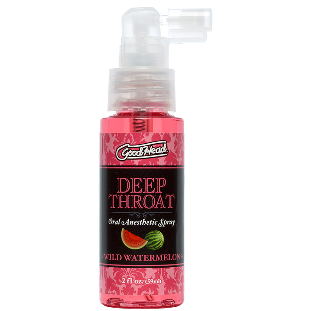 Wild Watermelon Doc Johnson GoodHead Deep Throat  Oral Anesthetic Spray - Bottle