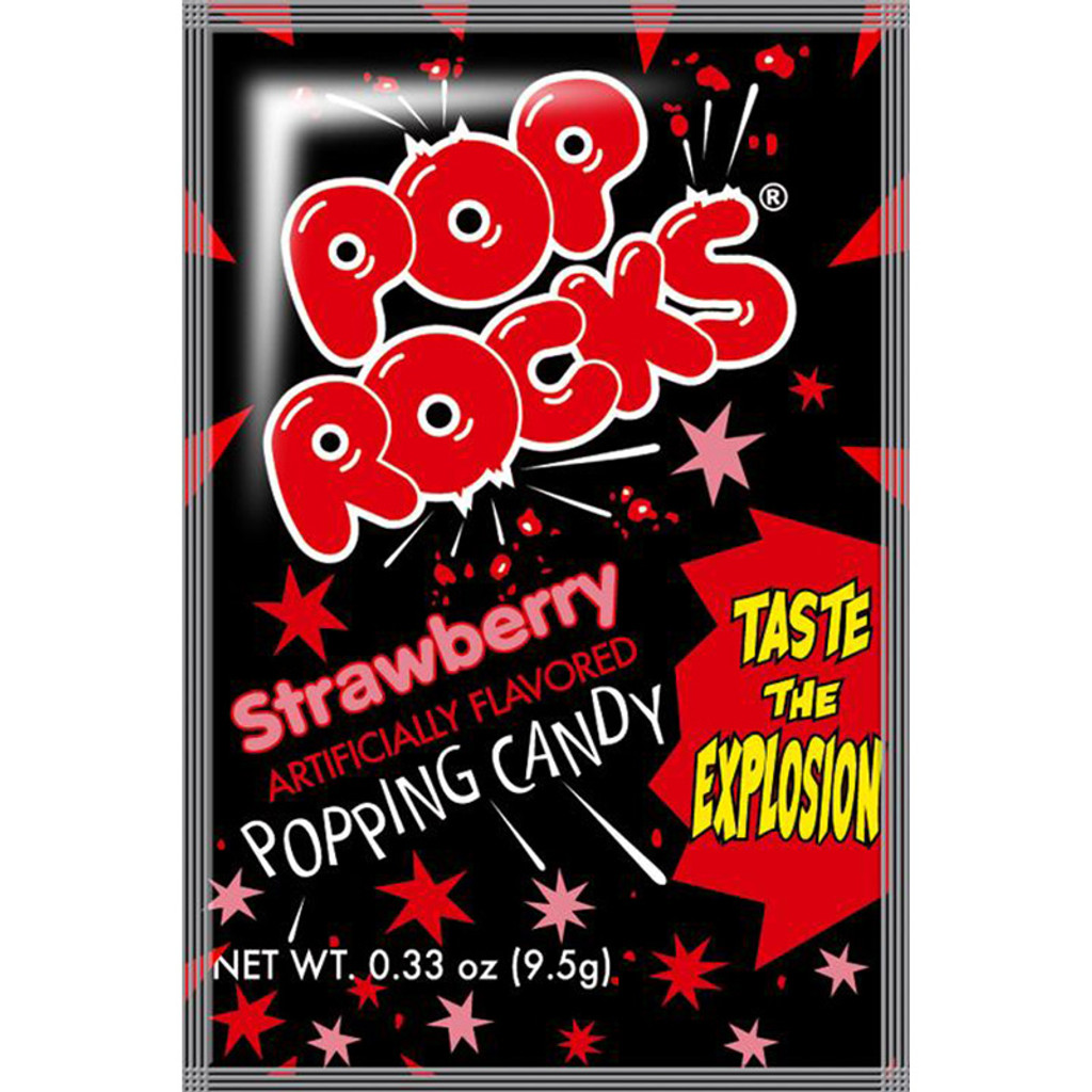 Strawberry Flavored Pop Rocks Popping Candy