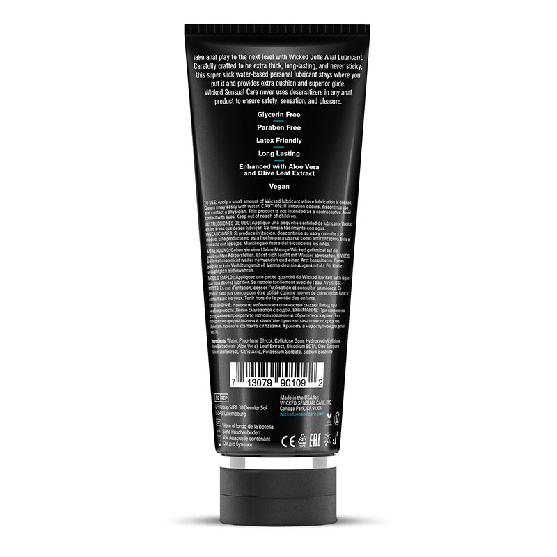Wicked Jelle Anal Lubricant 8 oz. - Back