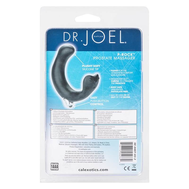 CalExotics Dr. Joel Kaplan P-Rock Prostate Massager  - Packaging Back