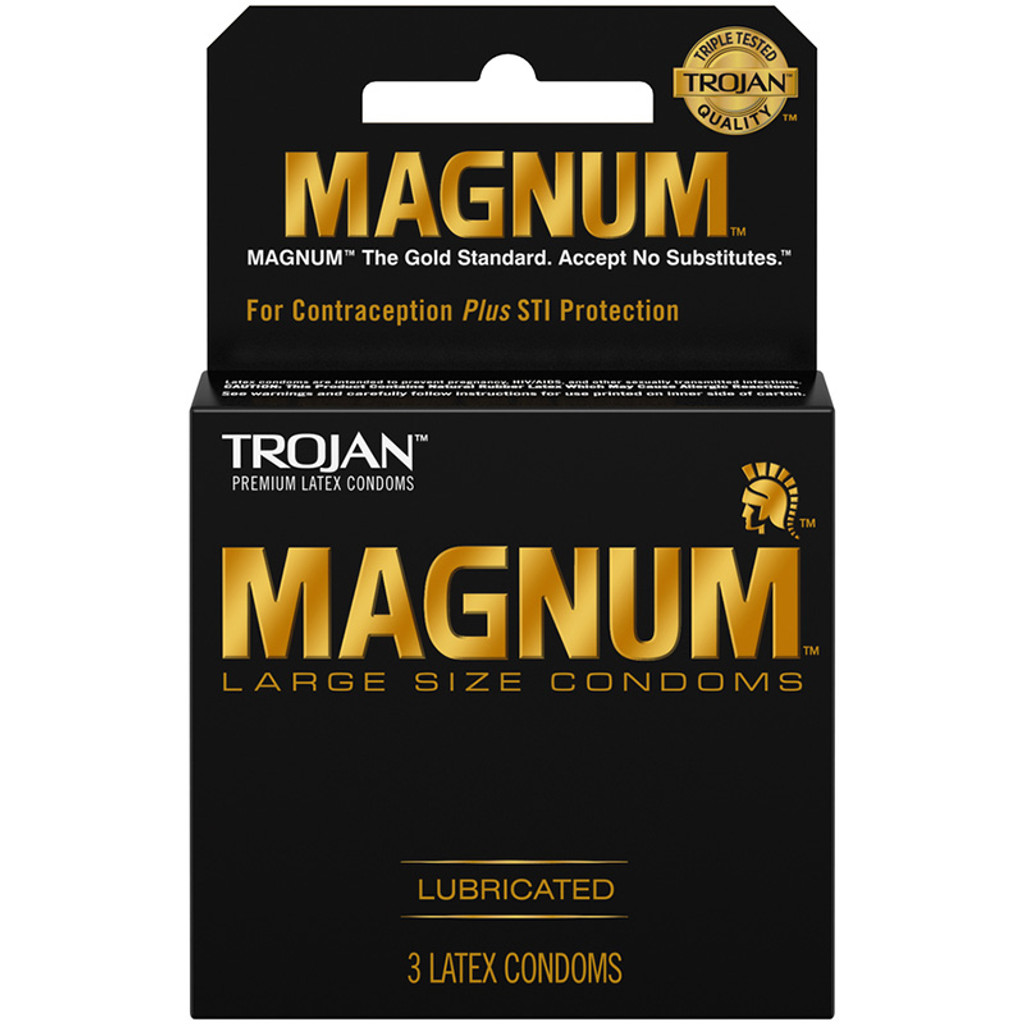 Trojan Magnum Condoms - 3pk