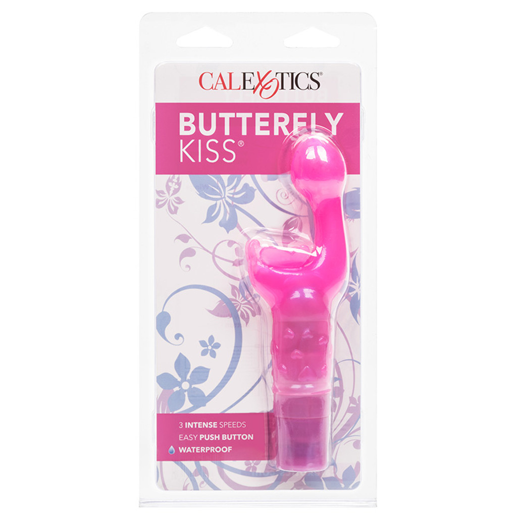 Pink CalExotics Butterfly Kiss Vibe - Packaging Front