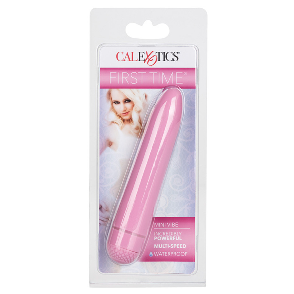 CalExotics Pink First Time Mini Vibrator - Packaging Front