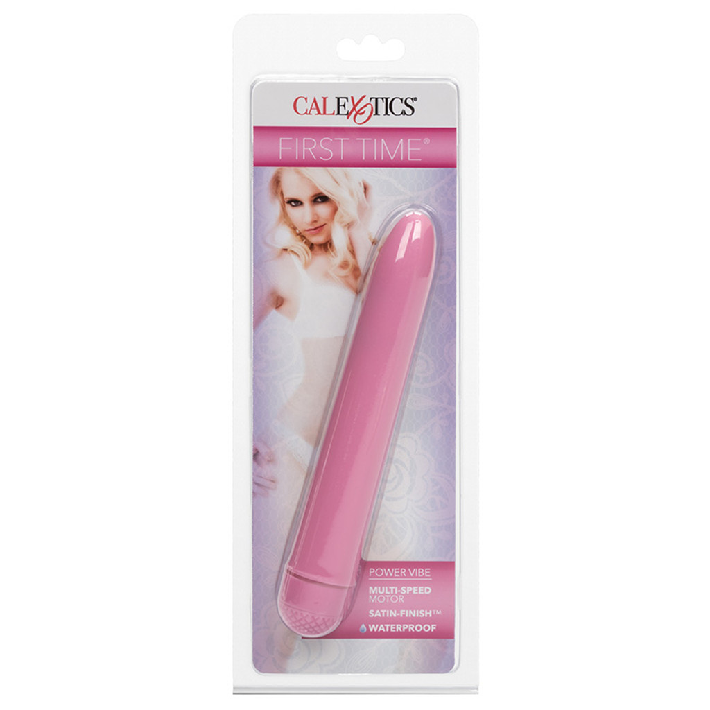 Pink CalExotics First Time  Power Vibrator - Packaging Front