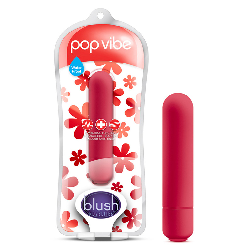 Red Pop Bullet Vibrator - Combo