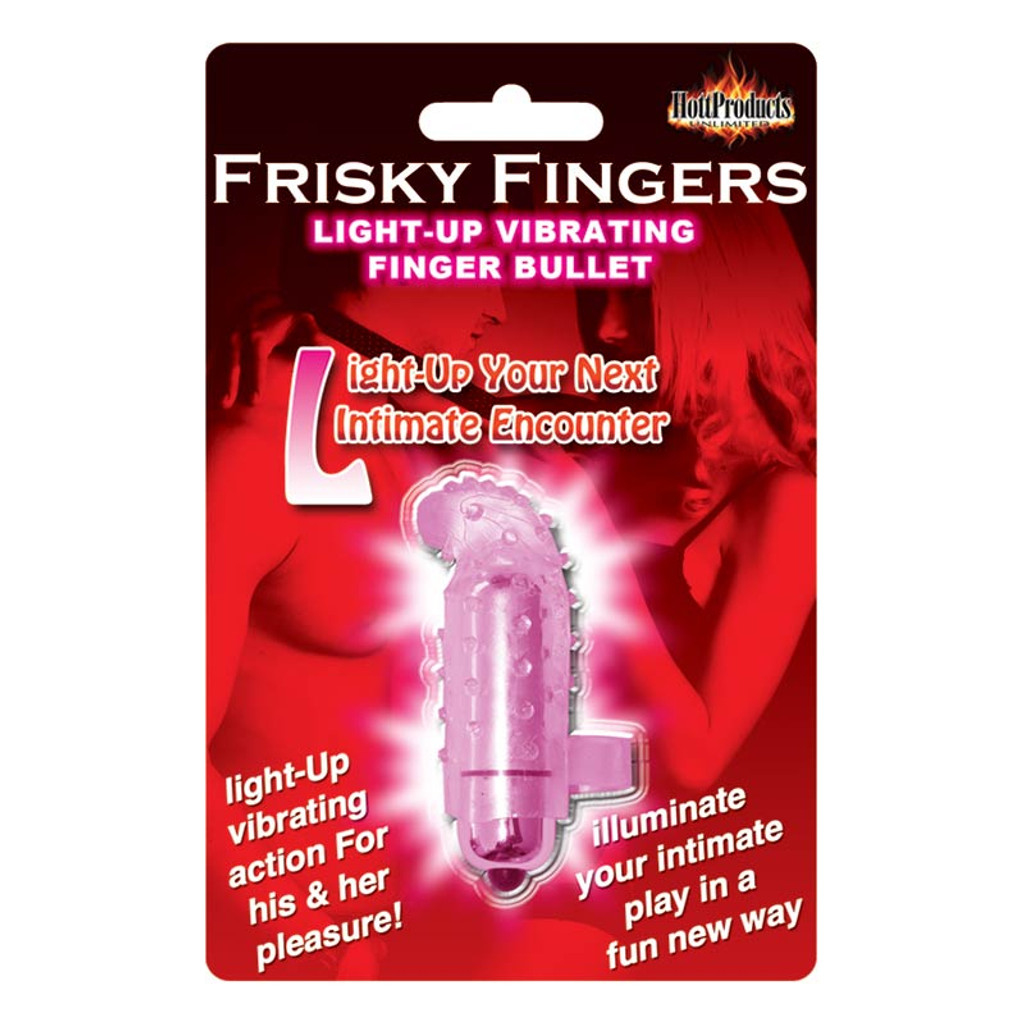 Light Up Vibrating Finger Bullet - Magenta