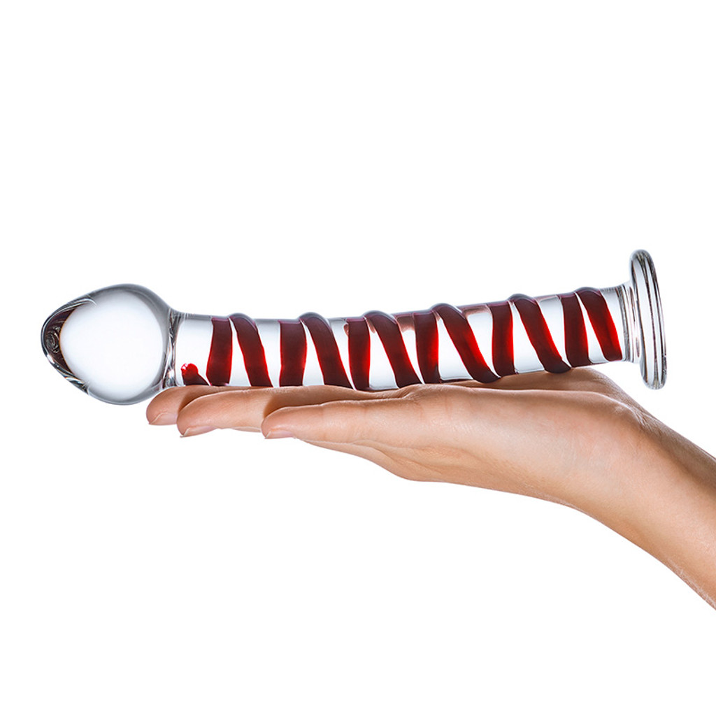 Glas Mr. Swirly 8" Glass Dildo  - Model #1