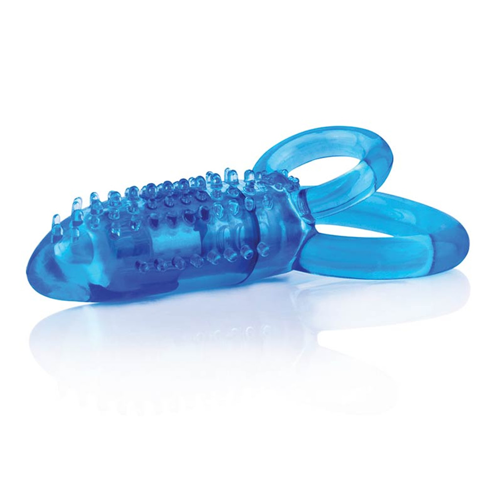 DoubleO 8 Vertical Vibrating Double Cock Ring - Top