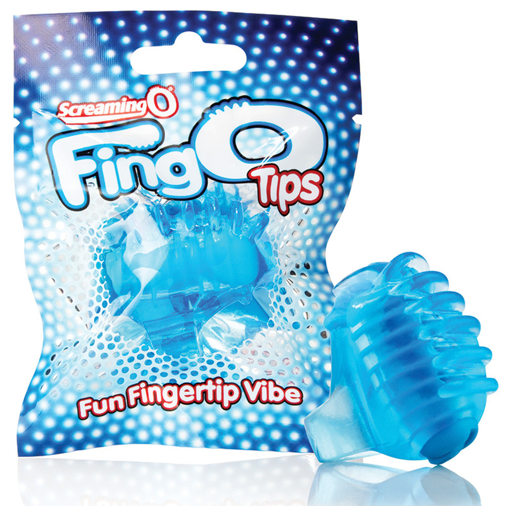 Blue Screaming O FingO Tips Micro Fingertip Vibe - Package