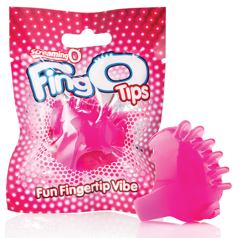 Pink Screaming O FingO Tips Micro Fingertip Vibe - Package