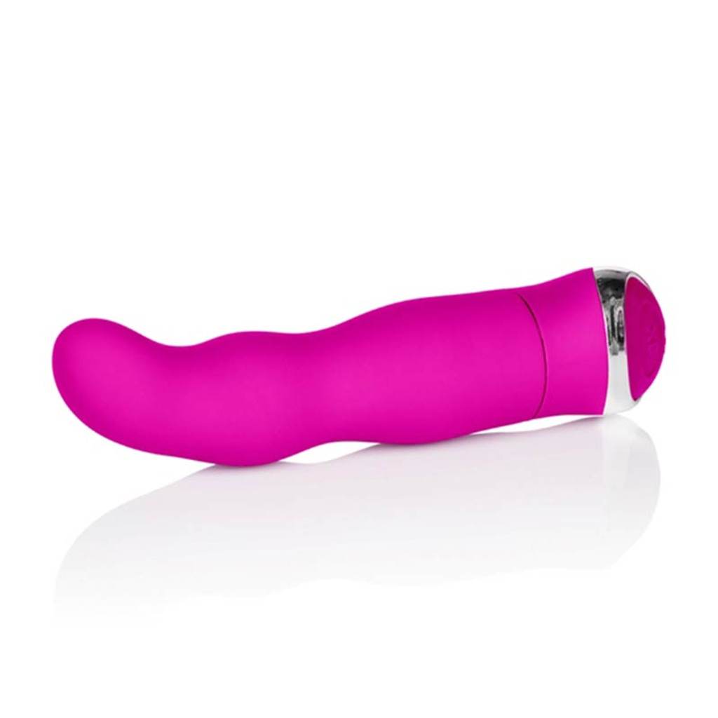 Pink 8-Function Classic Chic Curve Vibrator - Left