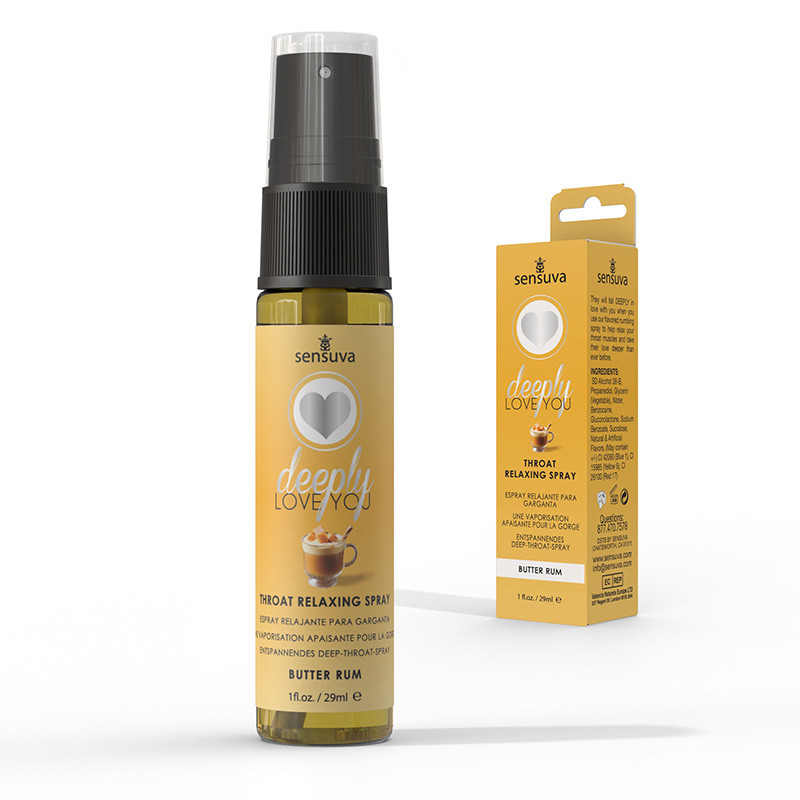 Sensuva Deeply Love You Throat Relaxing Spray - Butter Rum
