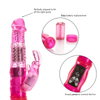 Pink CalExotics Jack Rabbit Petite Jack Rabbit - Features