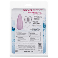 CalExotics Pocket Exotics Waterproof Double Silver Bullets - Packaging Back