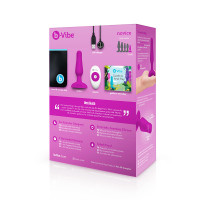 b-Vibe Novice Remote Control Vibrating Plug - 3D Box Back