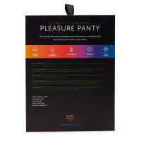 Black NU Sensuelle 15-Function Remote Control Pleasure Panty - Packaging Back