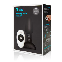 Black b-Vibe Remote Control Rimming Plug Petite - 3D Box Front