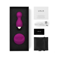 Deep Rose LELO Hula Beads Vibrating and Rotating Ben Wa Pleasure Balls - Contents