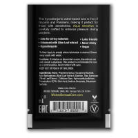Wicked Aqua Sensitive Lubricant Sample - Back