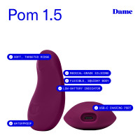 Pom Flexible Vibrator by Dame Products - Infographics #1