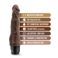 Chocolate Blush Novelties Dr. Skin Cock Vibe #4 - 8" Vibrating Cock - Features