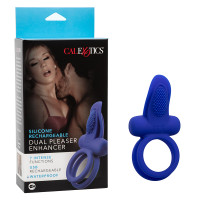 CalExotics Silicone Rechargeable Dual Pleaser Enhancer - Combo