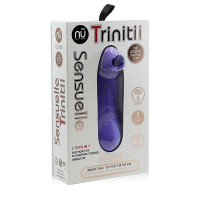 Ultra Violet NU Sensuelle Trinitii Rechargeable Flickering Tongue Vibrator with Suction - Packaging 