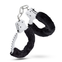 Black Blush Novelties Temptasia Faux Fur Handcuffs - Unocked