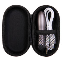 Evolved Novelties Travel-Gasm Metal Rechargeable Bullet - Open Storage Case