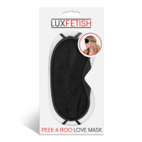 Lux Fetish Peek-A-Boo Bondage Love Mask - Packaging 