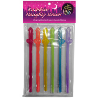 Kheper Games Glow-in-the-Dark Rainbow Naughty Straws