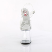 Pleaser NAUGHTY-808 4" Platform Comfort Width Ankle Strap Sandal with 8" Stiletto Heel - Front