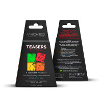 Wicked Teasers Fresh Fruit Mix (9) Lubricant Packettes - Packaging 