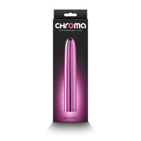 Pink NS Novelties Chroma Rechargeable 7" Vibrator - Packaging 