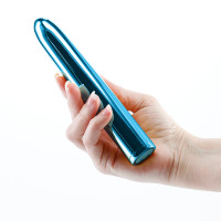 Blue NS Novelties Chroma Rechargeable 7" Vibrator - Hand