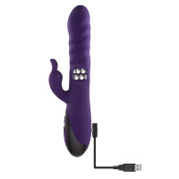 Evolved Novelties Rascally Rabbit Rotating Rabbit Vibrator - Charging 