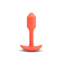 b-Vibe Vibrating Snug Plug 1 - Weighted & Vibrating Silicone Plug