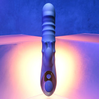 Evolved Novelties The Ringer Thrusting 2-Ring Rabbit Vibrator - Lifestyle #2