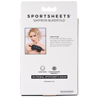 Sportsheets Saffron Padded Blackout Blindfold - Packaging Back