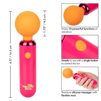 CalExotics Naughty Bits Home Cumming Queen Vibrating Wand - Features