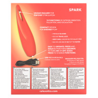 CalExotics Red Hot Spark Vibrator - Packaging Back