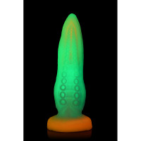 XR Brands Creature Cocks Tenta-Cock Glow-In-the-Dark Silicone Dildo - Glow Front