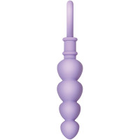 Evolved Novelties Sweet Treat Heart Shaped Beaded Anal Plug  - Side