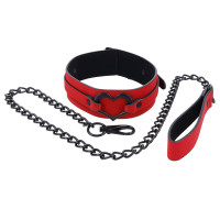 Sportsheets Amor Collar and Leash with Heart Accent 