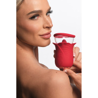 XR Brands Lily Lover Sucking & Vibrating Clitoral Stimulator - Lifestyle #2